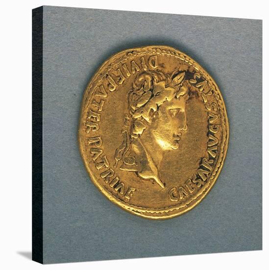 Augustus Aureus, Minted by Mint of Lyon, Bearing Image of Emperor, Recto, Roman Coins-null-Stretched Canvas