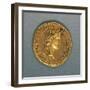 Augustus Aureus, Minted by Mint of Lyon, Bearing Image of Emperor, Recto, Roman Coins-null-Framed Giclee Print