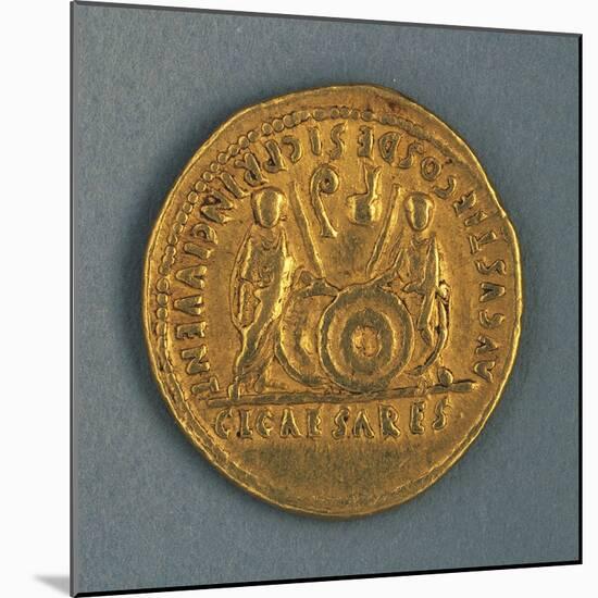 Augustus Aureus, Minted by Mint of Lyon, Verso, Roman Coins BC-null-Mounted Giclee Print