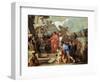 Augustus before the Tomb of Alexander the Great, 17th Century-Sébastien Bourdon-Framed Giclee Print