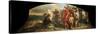 Augustus Building the Port of Miseno, 1673?1675-Charles de La Fosse-Stretched Canvas