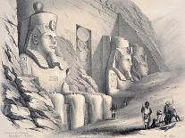 Exterior of the South Temple, Ebsamboul, Nubia, C1850-Augustus Butler-Giclee Print