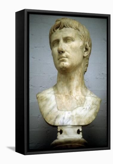 Augustus Caesar - Gaius Julius Caesar Octavianus (63 BC-14 A), First Roman Emperor-null-Framed Stretched Canvas