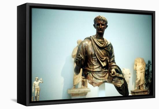 Augustus Caesar - Gaius Julius Caesar Octavianus (63 BC-14 A), First Roman Emperor-null-Framed Stretched Canvas