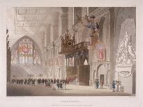 Interior View of the Hall of University College from the 'History of Oxford'-Augustus Charles Pugin-Giclee Print