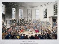 Interior View of the Coffee Room at the Auction Mart, Bartholomew Lane, City of London, 1811-Augustus Charles Pugin-Giclee Print