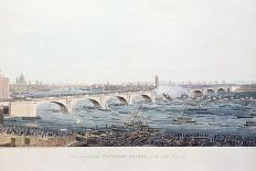 The Opening of the Waterloo Bridge on the 18th of June-Augustus Charles Pugin-Giclee Print
