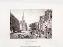 View of Pall Mall East, Westminster, London, 1827-Augustus Charles Pugin-Framed Giclee Print