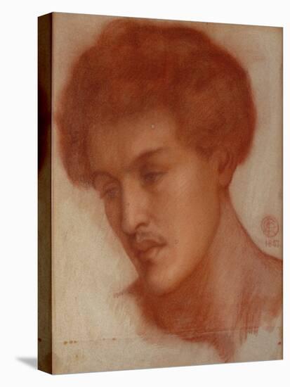 Augustus Howell, 1867 (Red Chalk on Paper)-Dante Gabriel Rossetti-Stretched Canvas