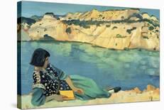 The Blue Pool-Augustus John-Stretched Canvas