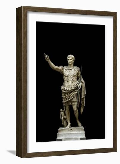 Augustus of Prima Porta, Statue of Augustus Caesar-null-Framed Photographic Print