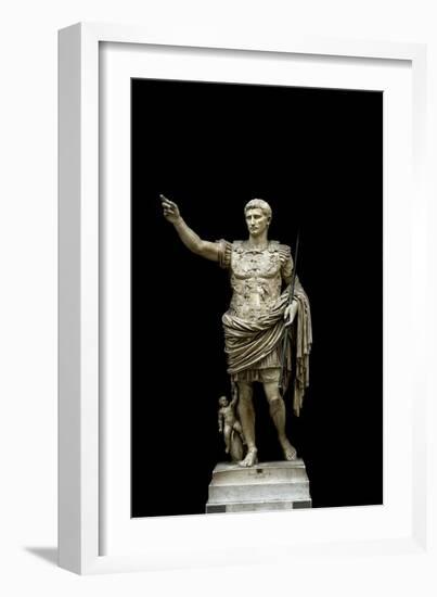 Augustus of Prima Porta, Statue of Augustus Caesar-null-Framed Photographic Print