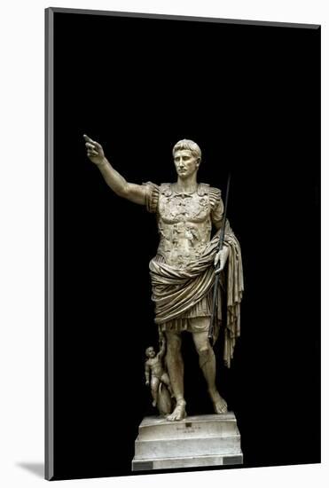 Augustus of Prima Porta, Statue of Augustus Caesar-null-Mounted Photographic Print