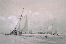 Dutch Market Boats, Rotterdam-Augustus Wall Callcott-Giclee Print