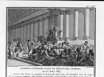 Julius Caesar is Assassinated in the Senate by Brutus and His Companions-Augustyn Mirys-Photographic Print
