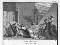 Marcus Antonius Believing Cleopatra Dead Kills Himself to Cleopatra's Distress-Augustyn Mirys-Art Print