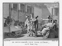 The Head of Pompeius Treacherously Murdered in Egypt is Brought to His Opponent Caesar-Augustyn Mirys-Photographic Print