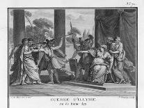 Teuta Queen of the Illyrians Orders the Roman Ambassadors to be Killed-Augustyn Mirys-Art Print