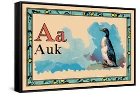 Auk-null-Framed Stretched Canvas