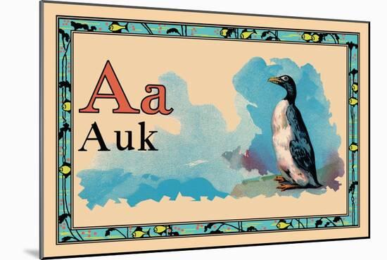 Auk-null-Mounted Art Print
