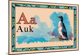 Auk-null-Mounted Art Print