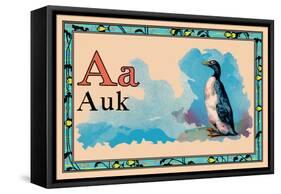 Auk-null-Framed Stretched Canvas