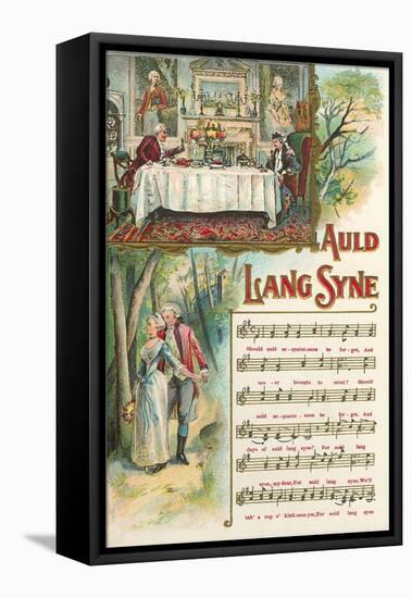 Auld Lang Syne Sheet Music-null-Framed Stretched Canvas