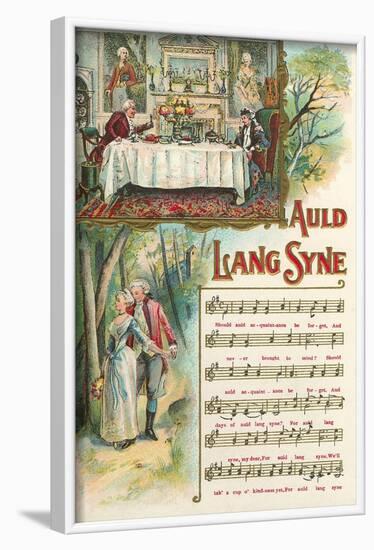 Auld Lang Syne Sheet Music-null-Framed Art Print