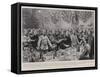 Auld Lang Syne, the Send-Off Dinner to the Hac Battery of the City of London Imperial Volunteers-Frederic De Haenen-Framed Stretched Canvas