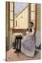 Aunt Erminia, 1867-1870-Adriano Cecioni-Stretched Canvas