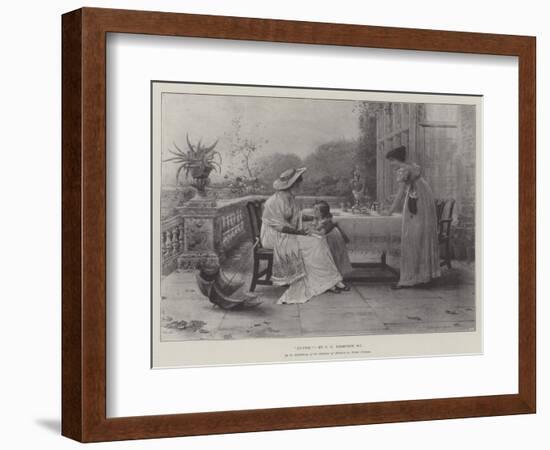 Auntie, in the Exhibition of the Institute of Painters in Water Colours-George Goodwin Kilburne-Framed Giclee Print