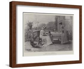 Auntie, in the Exhibition of the Institute of Painters in Water Colours-George Goodwin Kilburne-Framed Giclee Print