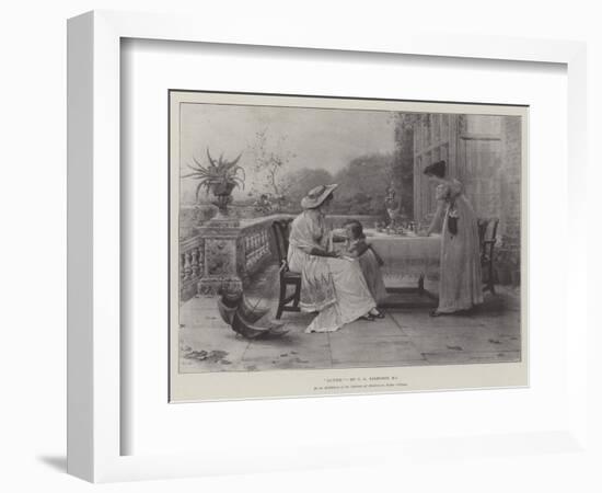 Auntie, in the Exhibition of the Institute of Painters in Water Colours-George Goodwin Kilburne-Framed Giclee Print