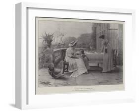 Auntie, in the Exhibition of the Institute of Painters in Water Colours-George Goodwin Kilburne-Framed Giclee Print