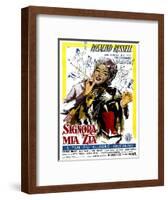 Auntie Mame, (AKA La Signora Mia Zia), Italian Poster Art, Rosalind Russell, 1958-null-Framed Art Print