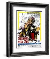 Auntie Mame, (AKA La Signora Mia Zia), Italian Poster Art, Rosalind Russell, 1958-null-Framed Art Print