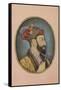 Aurangzeb Bahadur Holding an Iris, C.1650-null-Framed Stretched Canvas