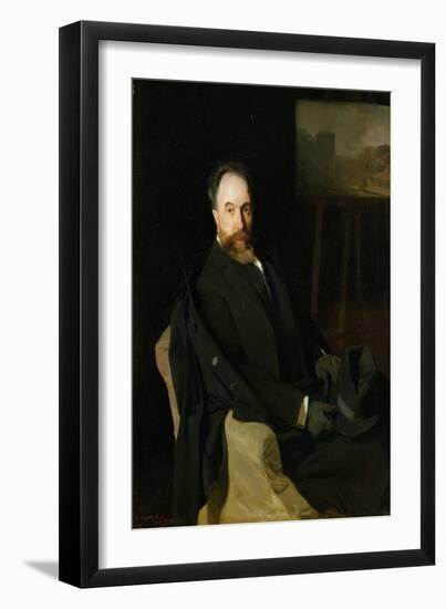 'Aureliano de Beruete, Father', 1902, Spanish School, Oil on canvas, 115,5 cm x 110,5 cm-Joaquin Sorolla-Framed Premium Giclee Print