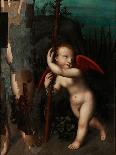Cupid with a Bow, before 1593-Aurelio Luini-Giclee Print
