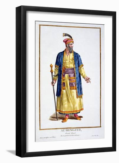 Aurengzeb, Great Khan of the Mongol Hordes from Recuil Des Estampes-Pierre Duflos-Framed Giclee Print