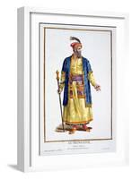 Aurengzeb, Great Khan of the Mongol Hordes from Recuil Des Estampes-Pierre Duflos-Framed Giclee Print