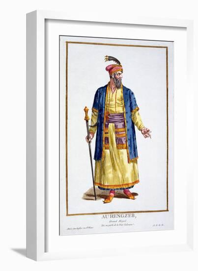 Aurengzeb, Great Khan of the Mongol Hordes from Recuil Des Estampes-Pierre Duflos-Framed Giclee Print