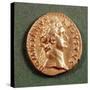 Aureus (Obverse) of Domitian (Ad 81-96) Wearing a Laurel Wreath. Inscription: Domitanvs Avgvstvs-null-Stretched Canvas