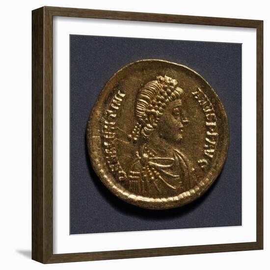 Aureus of Valentinian III, Emperor of Western Roman Empire, 371-392, Roman Coins AD-null-Framed Giclee Print