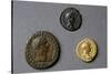 Aureus, Quinary, Sestertius in Gold, Silver and Bronze from Time of Emperor Trajan, Roman Coins-null-Stretched Canvas