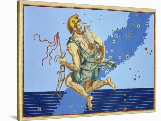 Auriga, the Constellation of the Northern Hemisphere, from "Uranometria"-Johann Bayer-Stretched Canvas
