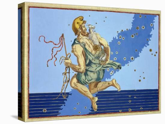 Auriga, the Constellation of the Northern Hemisphere, from "Uranometria"-Johann Bayer-Stretched Canvas