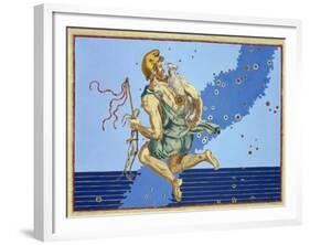 Auriga, the Constellation of the Northern Hemisphere, from "Uranometria"-Johann Bayer-Framed Giclee Print