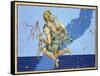 Auriga, the Constellation of the Northern Hemisphere, from "Uranometria"-Johann Bayer-Framed Stretched Canvas