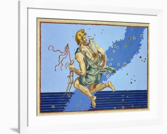 Auriga, the Constellation of the Northern Hemisphere, from "Uranometria"-Johann Bayer-Framed Giclee Print